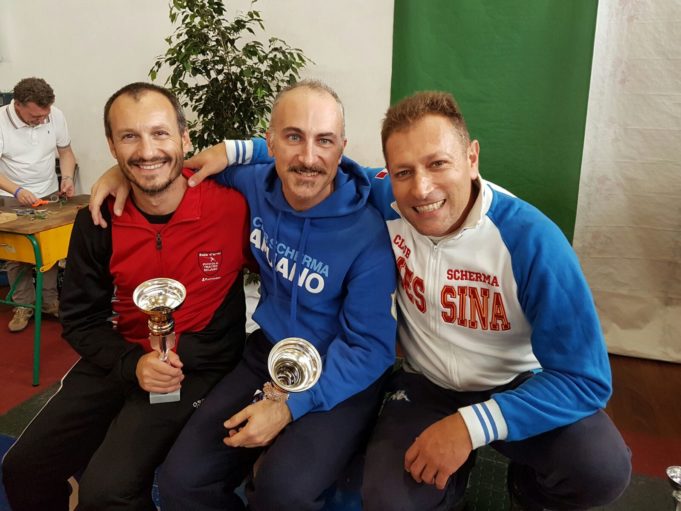 Il maestro Letterio Cutugno con Pulega e Nicoli